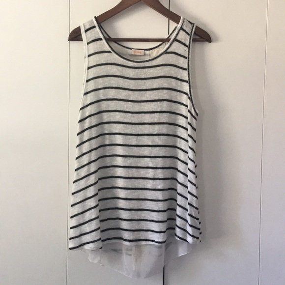 Pixley Tops - Pixley open back with lace sleeveless shell